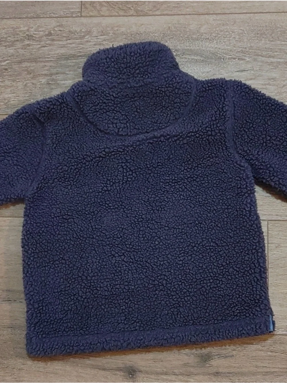 MINI BODEN CADET BLUE TEDDY SHERPA 3/4 ZIP PULL OVER SIZE 13-14 YEARS OLD!